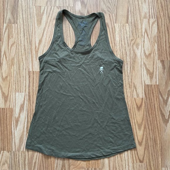 NEW SULLEN ANGELS STANDARD ISSUE OLIVE TANK TOP SZ LARGE - Picture 3 of 6